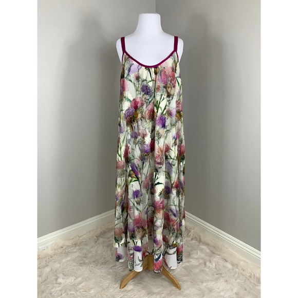 Aratta Silent Journey Rustic Luxury Dress Boho Gypsy Festival Summer Mesh Anthro - Picture 2 of 13